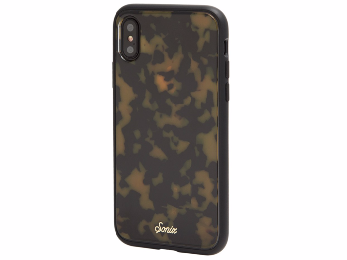 For the stylish yet understated: Sonix brown tortoise iPhone X case