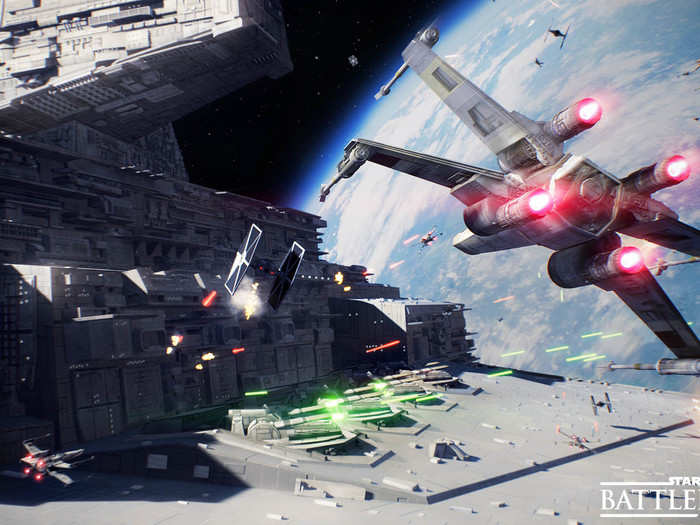 More than just dogfighting over cities, there are outright space battles in "Battlefront 2.