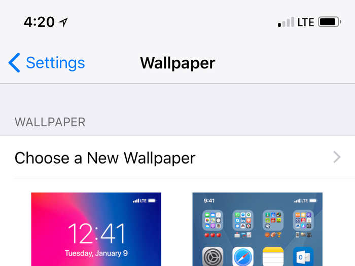 You can set it as your wallpaper in Settings > Wallpaper > Choose a New Wallpaper.