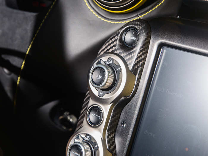 Speaking of buttons, McLaren made it a point to work on the tactile feel of its interior. What looks like carbon fiber is carbon fiber, metallic switches are machined out of aluminum, and leather accents come from only the finest cows.