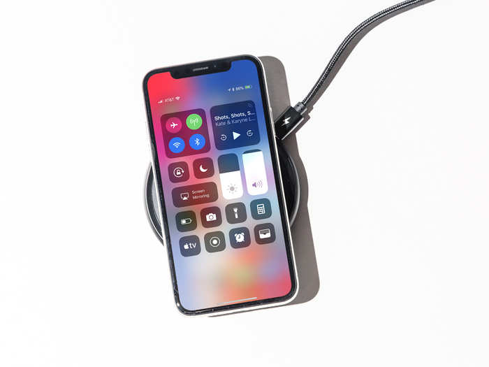 It has wireless charging, just like the iPhone 8.