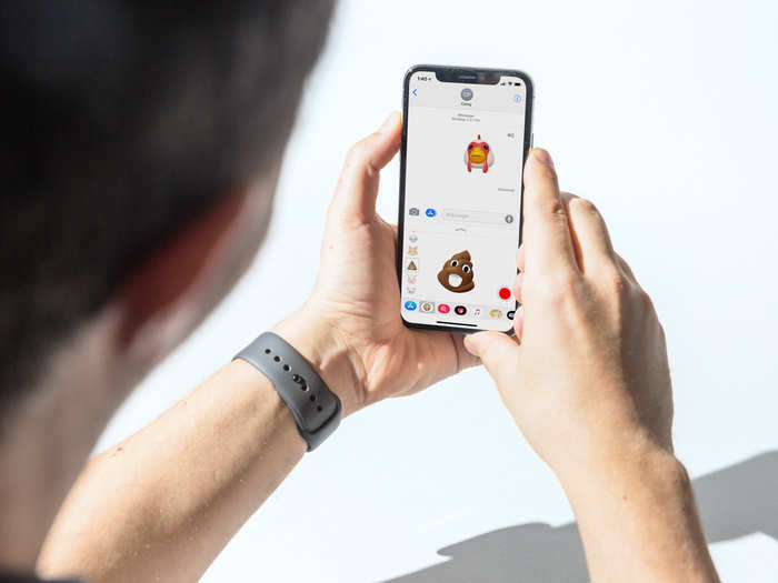 TrueDepth can also track face gestures. Apple built a group of Animoji that record your movements and voice.