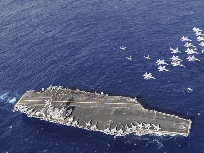 The USS Nimitz, the lead ship in the Nimitz class, visited Sri Lanka in October — the first time a US aircraft carrier had visited the country in over 30 years.