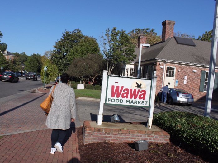 I arrived at the store on a sunny morning in October. Inside, I met with Wawa area manager Amanda Holman. She oversees 13 Wawas in the area.