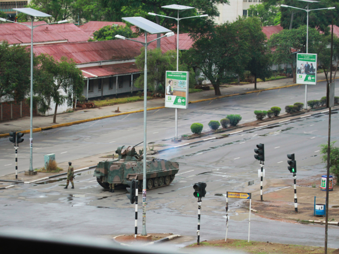 The streets around Robert Mugabe