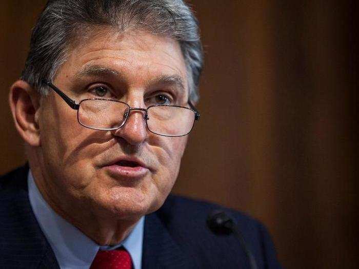 Democratic Sen. Joe Manchin of West Virginia