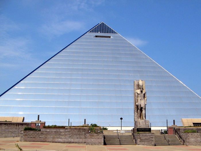 Memphis struggled to find a company that was willing or able to find a use for the enormous pyramid, reportedly reaching out to everyone from Six Flags to Disney.