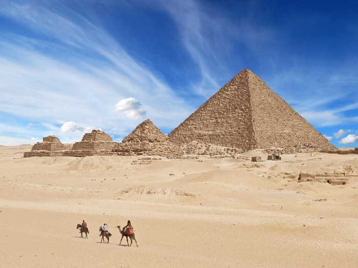 At 321 feet, the building is a bit smaller than the Great Pyramid of Giza, which was originally 481 feet tall. It