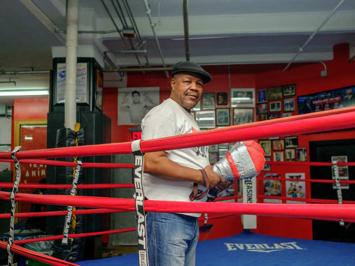 A lot of the trainers have been around for decades. Lennox Blackmoore, a Guyanese former professional boxer, has been training boxers at Gleason