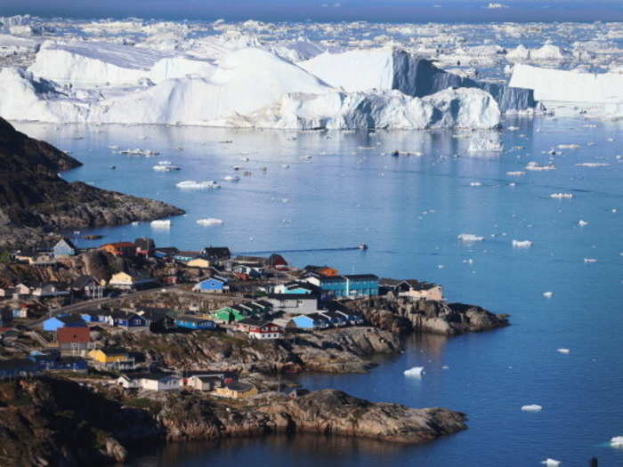 21. Greenland, the world