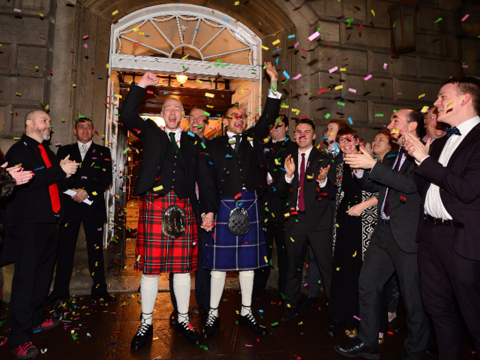 17. Scotland voted overwhelmingly in favor of of legalizing same-sex marriage later in 2014.