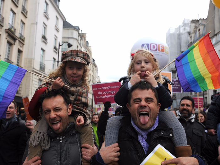 14. President Francois Hollande signed a measure legalizing marriage equality in France in 2013.