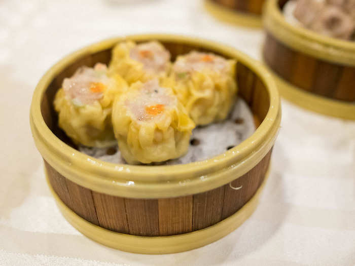 Next up — pork siu mai (