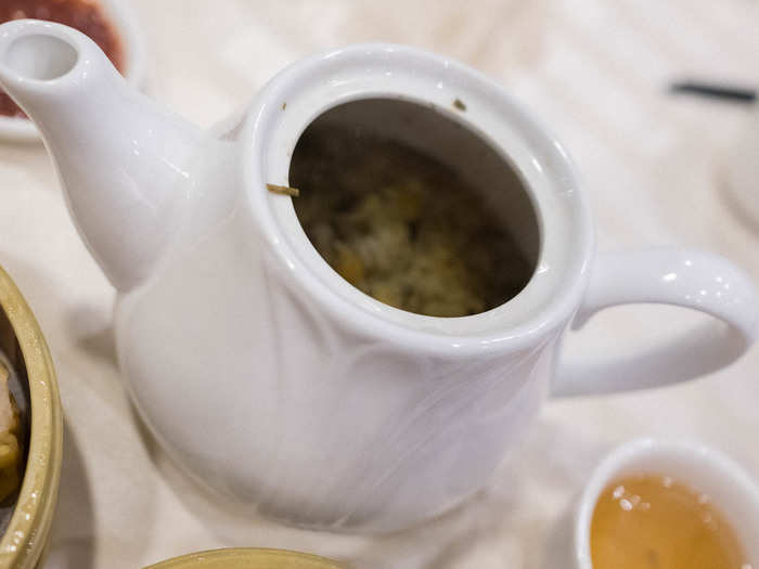 Dim sum is really about drinking tea, or 