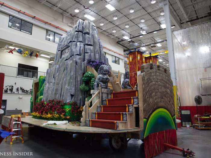 The construction time of each float varies greatly, but Piper told us it can take between four and nine months from the moment pencil hits the page to the time a float is complete.