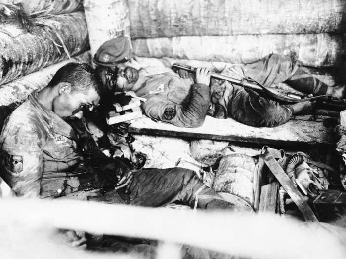 By November 23, 1943 — after 76 hours of fighting — the battle for Betio was over. More than 1,000 Marines and sailors had been killed, with nearly 2,300 wounded. Of the roughly 4,800 Japanese defenders, about 97% were thought to have been killed. Only 146 prisoners were captured — all but 17 of them Korean laborers. More casualties would come in operations on surrounding islands.