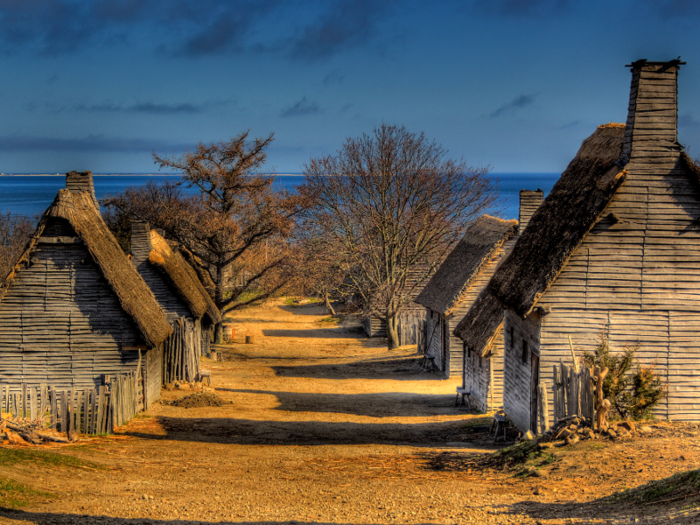 One section of Plymouth, Massachusetts still looks the same as it did in the 17th century.