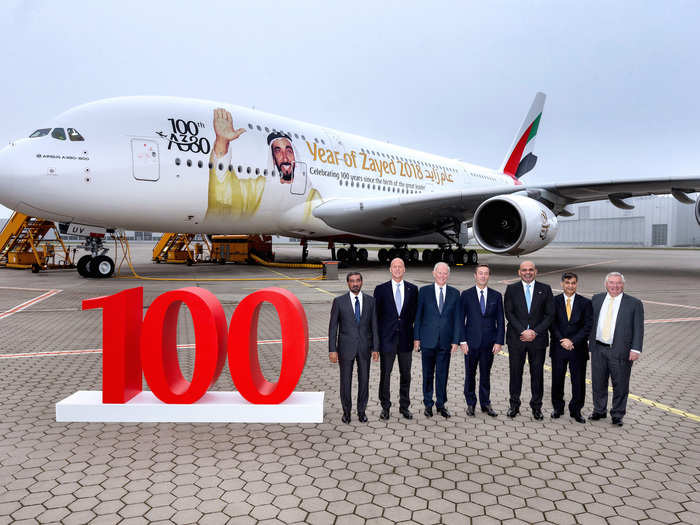 In fact, Emirates just celebrated its 100th A380. No other airline operates more than 19 of the double deckers.