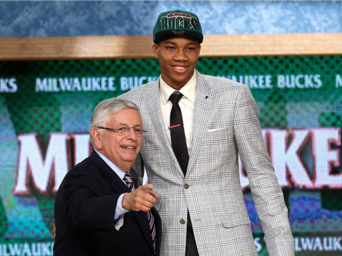 The Milwaukee Bucks took a risk with the 15th pick, drafting a little-known 19-year-old forward from Greece named Giannis Antetokounmpo.