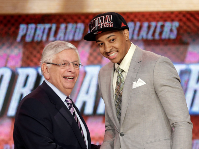 The Portland Trail Blazers took C.J. McCollum with the 10th pick.