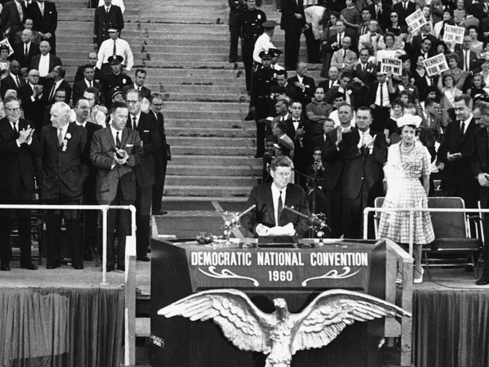 "The times are too grave, the challenge too urgent, and the stakes too high — to permit the customary passions of political debate. We are not here to curse the darkness, but to light the candle that can guide us through that darkness to a safe and sane future."