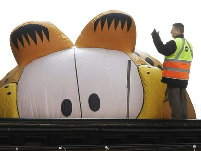 Garfield the Cat has appeared in the parade six times since 2006.