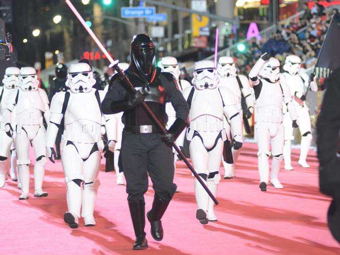 In 2016, performers dressed as Stormtroopers and Imperial Shadow Guides to promote "Star Wars: Rogue One."