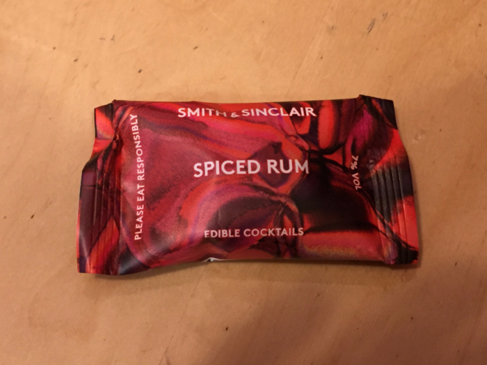 The Spiced Rum has rum and clove-flavored sugar.