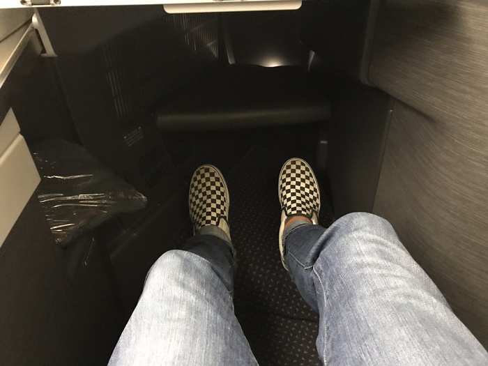 A stupid amount of legroom.