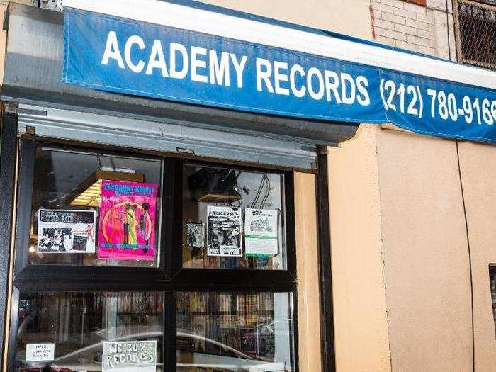 We met Rodriguez at Academy Records, a new-and-used vinyl shop in Manhattan