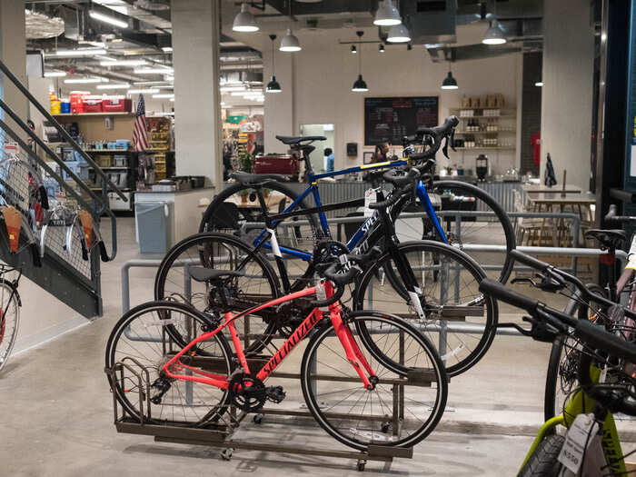 One of the most interesting stores (to me anyways) was District Hardware And Bike, a DC-based family-owned store open since 1971. It also had a coffee shop inside.