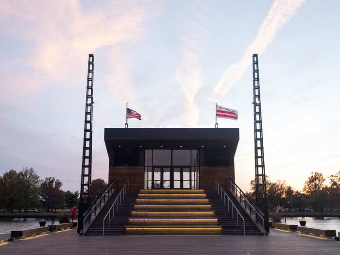 The Dockmaster Building at the end of the pier will host weddings and private functions. It