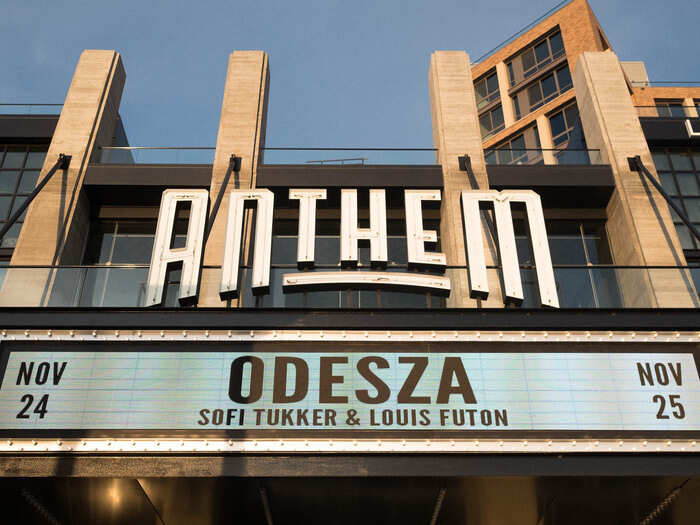 Anthem is one of three concert venues at the Wharf. The 6,000-person venue is operated by the owners of DC