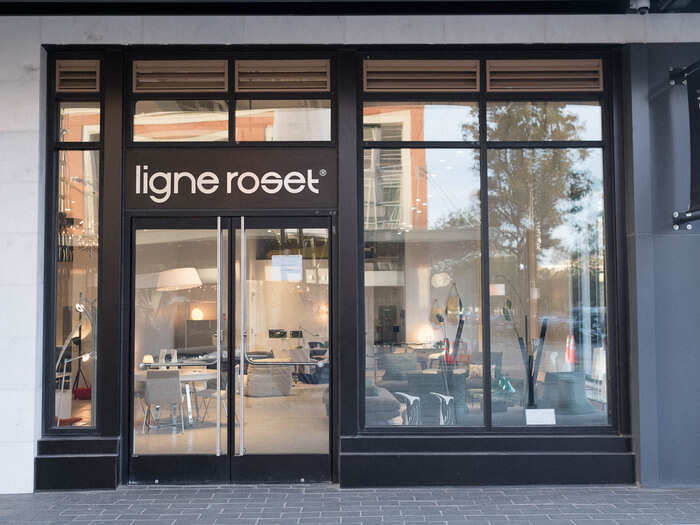 Most of the stores are not cheap. Ligne Roset is a high-end French furniture store.