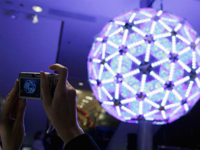 The 2009 ball was outfitted with 32,256 LEDs — more energy-efficient bulbs.