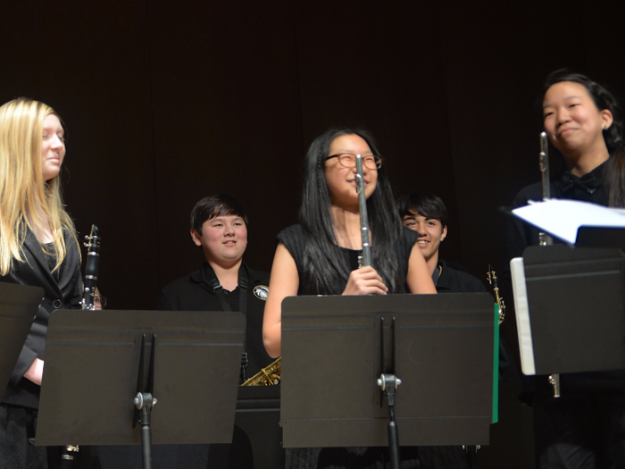 Humphreys middle and high school students perform concerts for their parents.