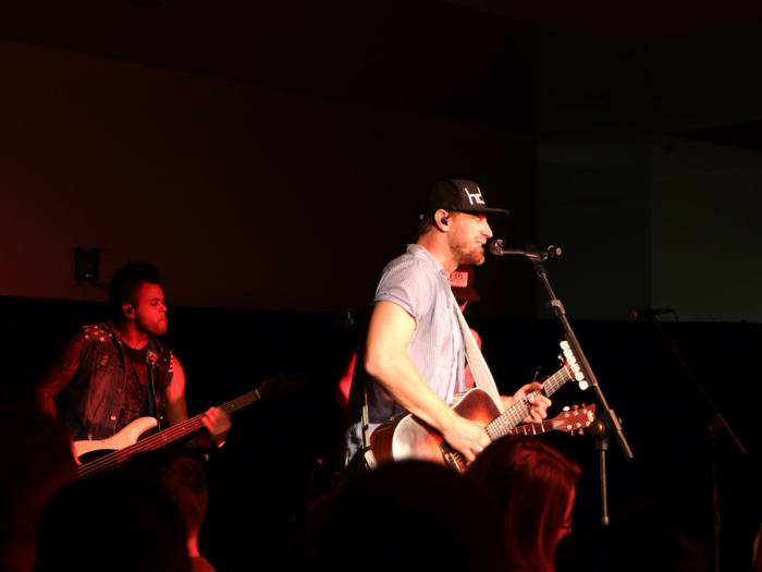 American artists and performers stop by the camp as well. Earlier this year, country singer Chase Rice performed for the troops and their families.