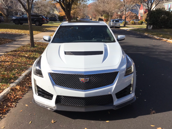 I also more recently checked out the car in a fetching "Crystal White" paint job. It got some serious stares, but I still liked the CTS-V better in red.