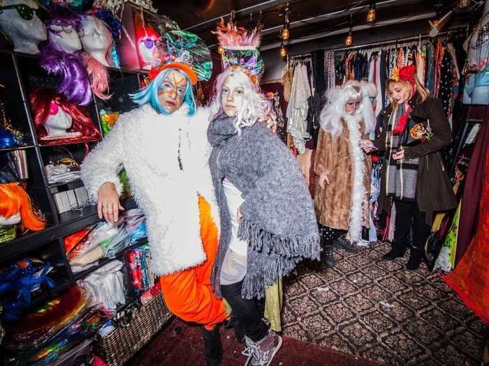 The Costume Box, run by Arielle Avenia & Eylem Yildirim, has an overwhelming number of options of partygoers.