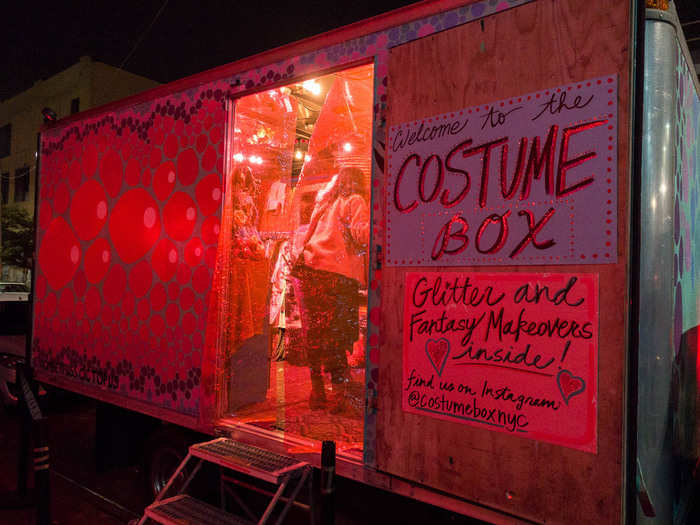 If you forget your costume, HoY usually has this pop-up costume box out front where you can buy affordable costume options.