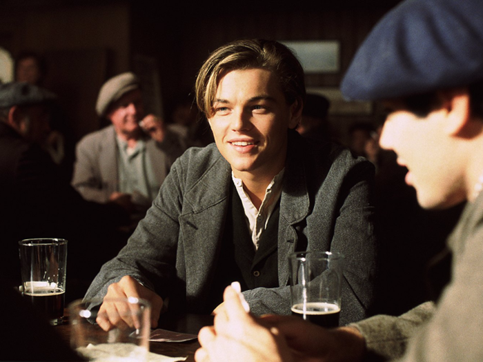 Leonardo DiCaprio played the adventurous vagabond artist, Jack Dawson.