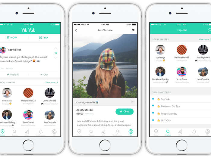 Yik Yak: 2013 — April 2017