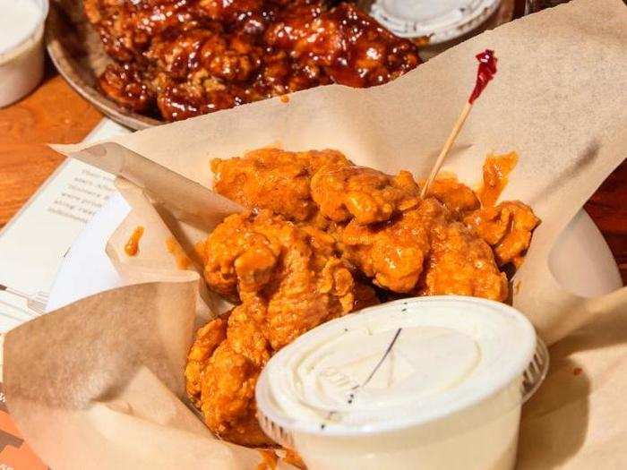 The boneless wings are some of the best you