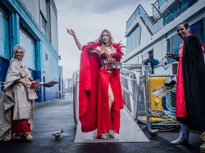 One of the biggest name acts of the night was Katherine Crockett, an actress and a principal dancer for the Martha Graham Dance Company.