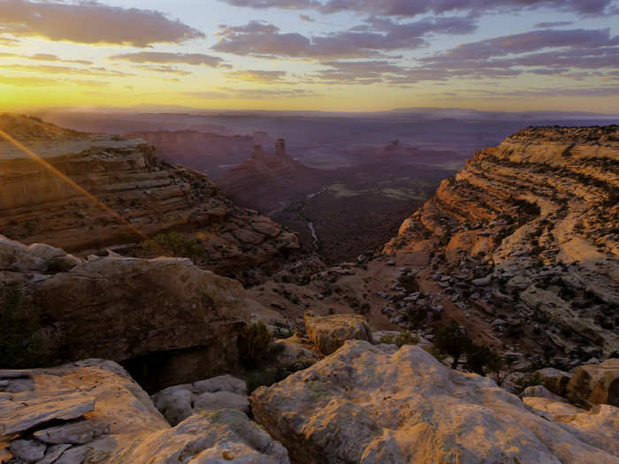 The natural beauty of Bears Ears is breathtaking. Pictured here is Indian Creek Canyon, a popular area for rock climbers.