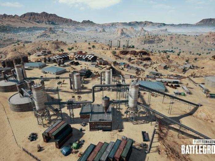 Unlike the tree-studded initial map in "PUBG," in Miramar the world is far more stark.