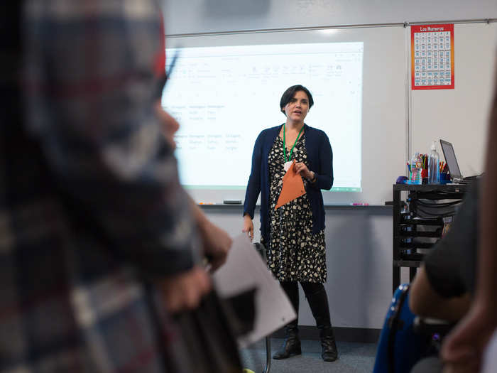 After talking with more students, I learned that their favorite teachers are the ones with a deep connection to their subject matter. Math teacher Marizza Bailey knows her stuff.