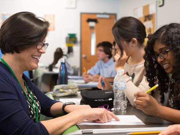 But Bailey, the math teacher, has learned "if you hold students to a high bar, they will actually perform better. They may not reach the bar, but they