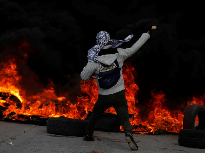 Outside of Jerusalem, thousands of people took to the streets in the West Bank, with the largest demonstrations taking place in Ramallah and Bethlehem.