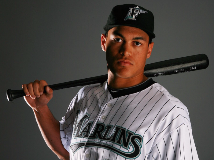 But in June 2007, the Florida Marlins took him in the second round of the MLB draft. He decided to forgo college, signing for $475,000.